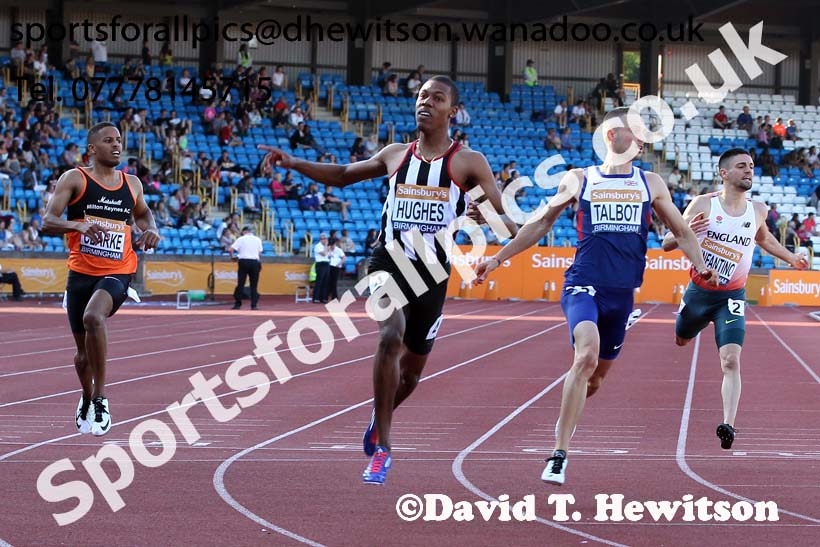 Mens 200 metres, Sainsbury's British Champs, Alexander Stadium, Birmingham. Photo: David T. Hewitson/Sprts for All Pics